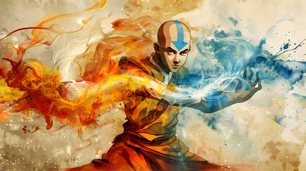 Air Bending Monk Avatar Aang