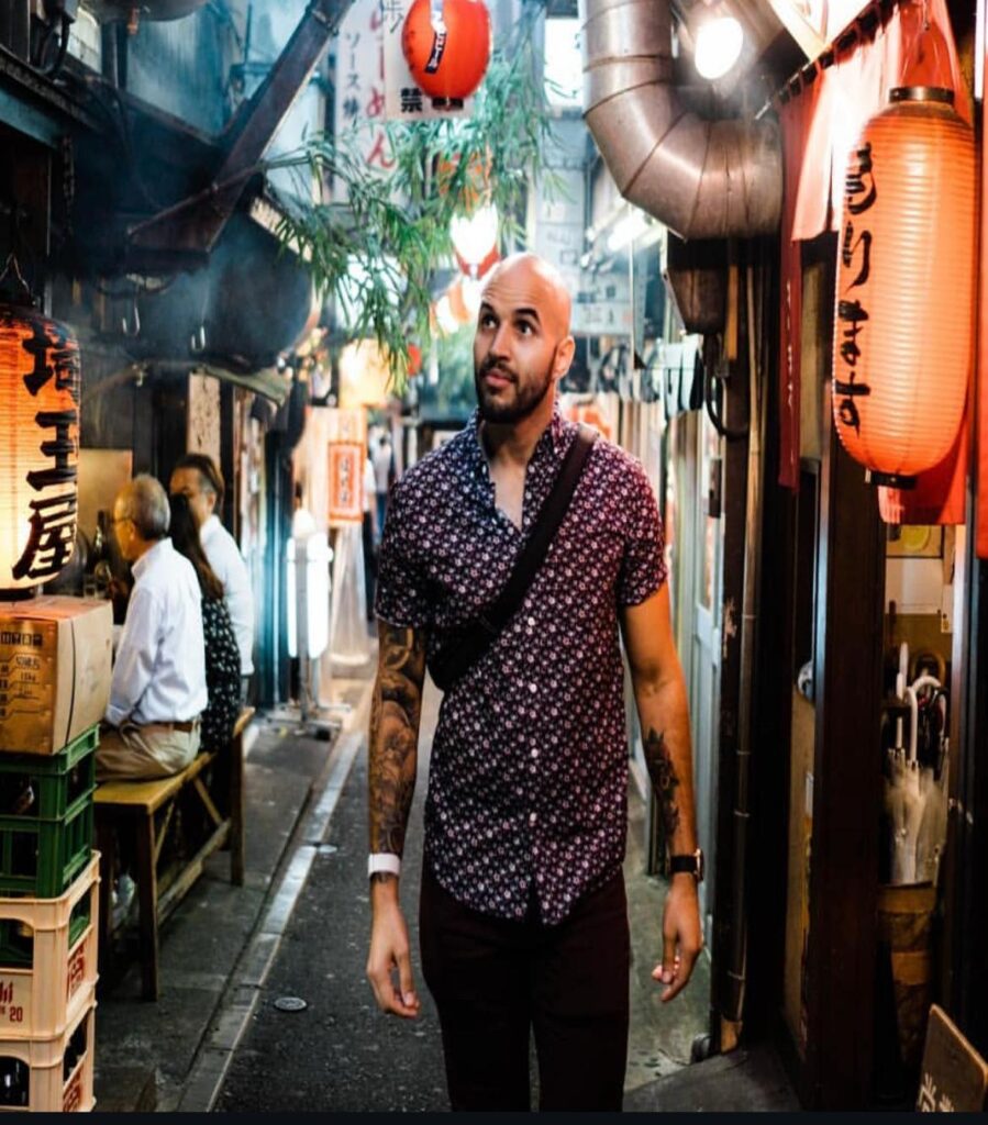 Xavier Cruz walking through Tokyo STRETCHED